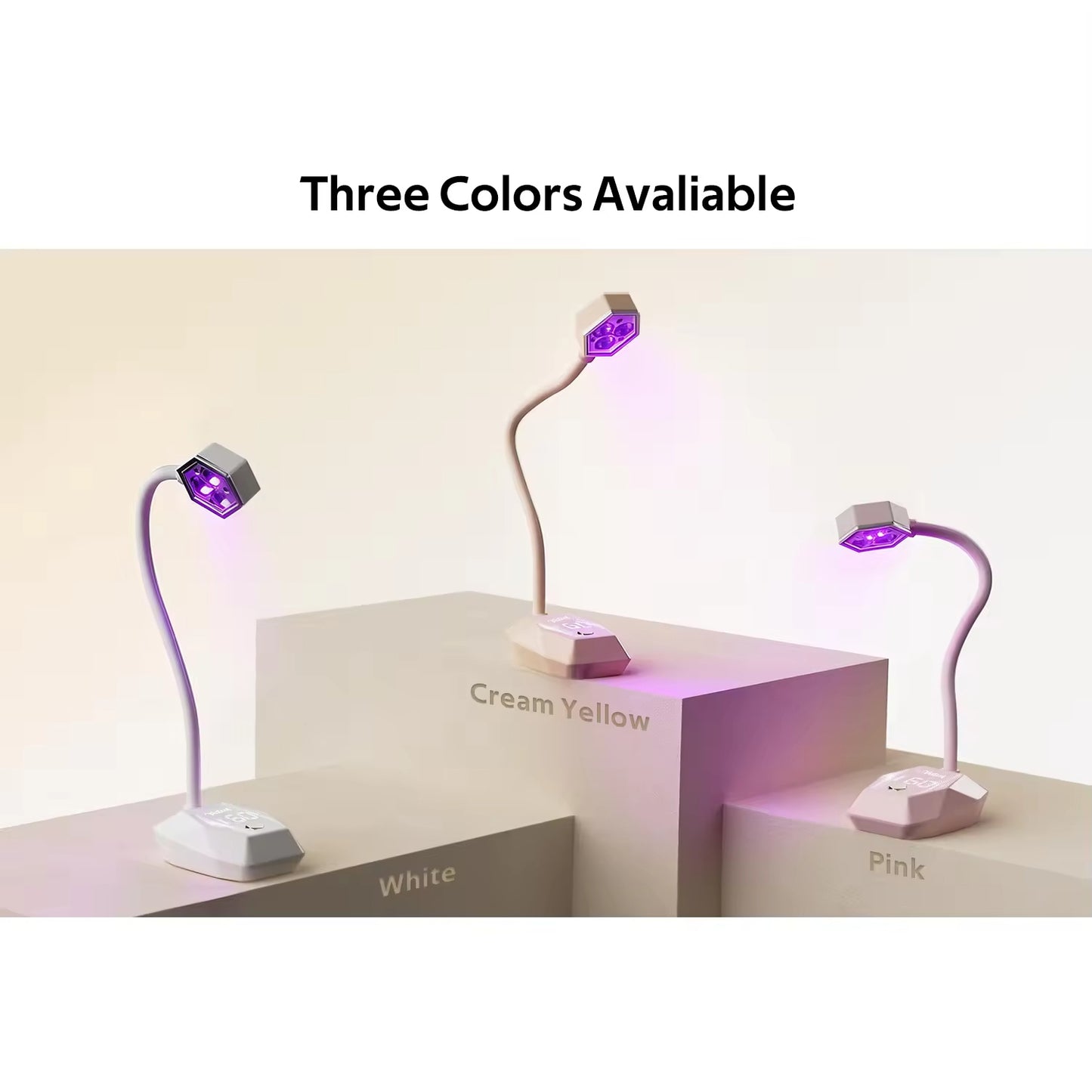 Yasterd Rechargeable LED Nail Lamp-Pink