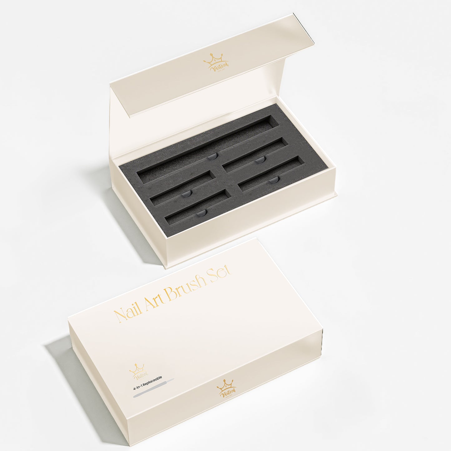 Yasterd New Replaceble Nail Art Brush Set White