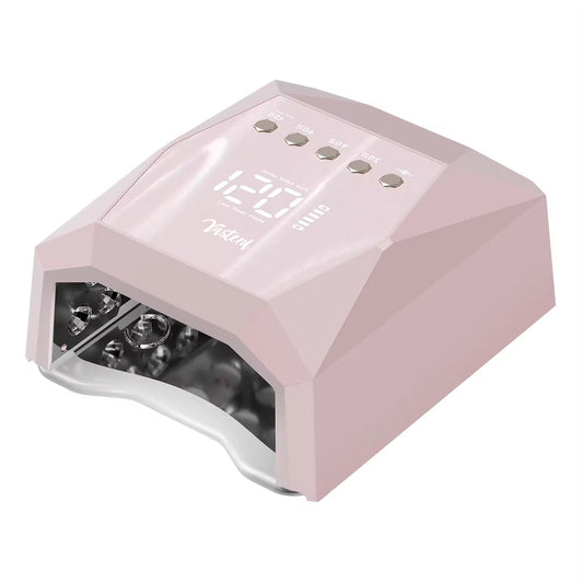 Yasterd Cordless UV LED Nail Lamp with Smart Motion Sensor-Pink