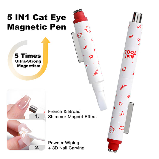 Yasterd 5-In-1 Cat Eye Magnetic Pen