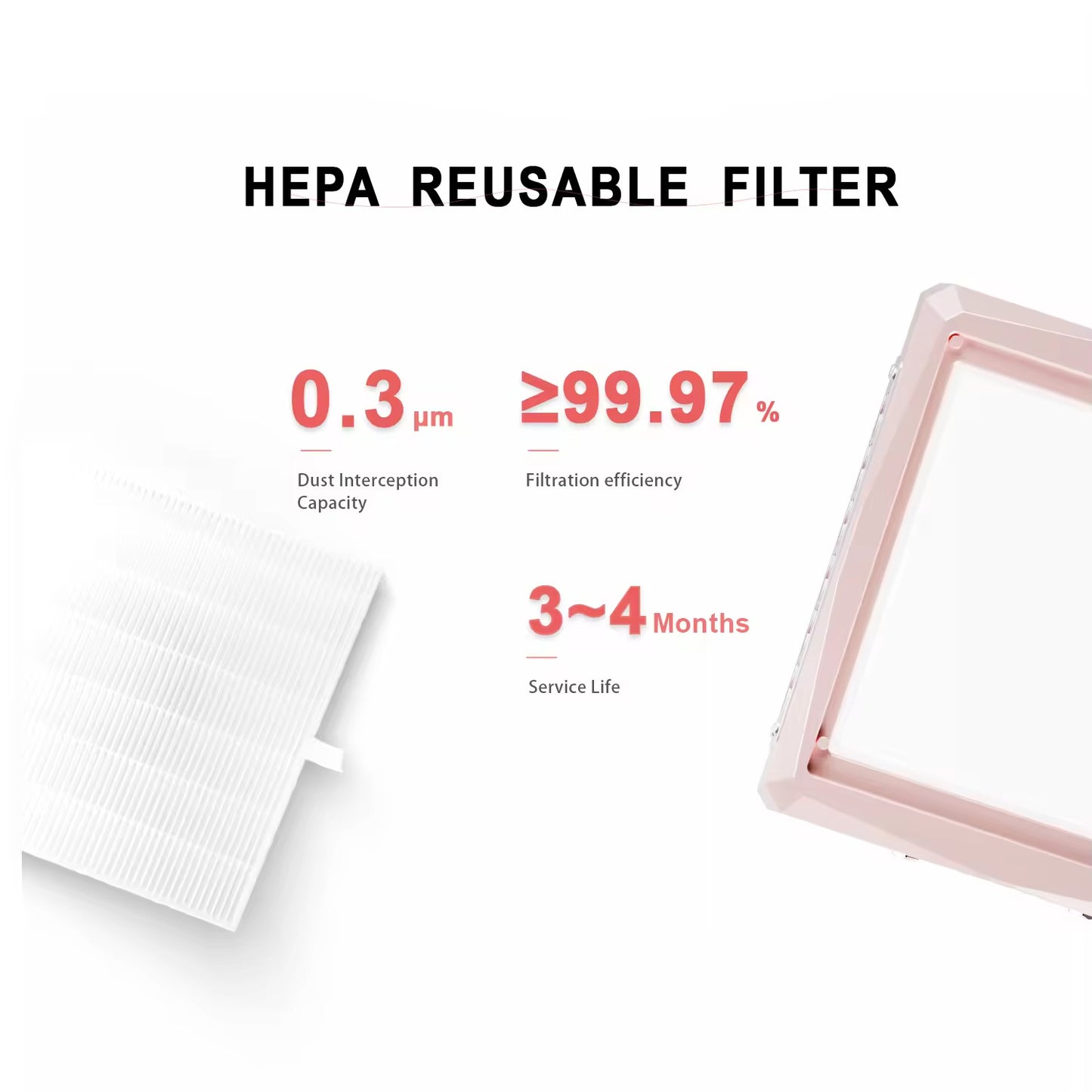 Yasterd Nail Dust Collector-Apricot