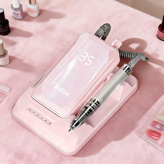 Yasterd Rechargeable Nail Drill Brushless 35000rpm-Pink