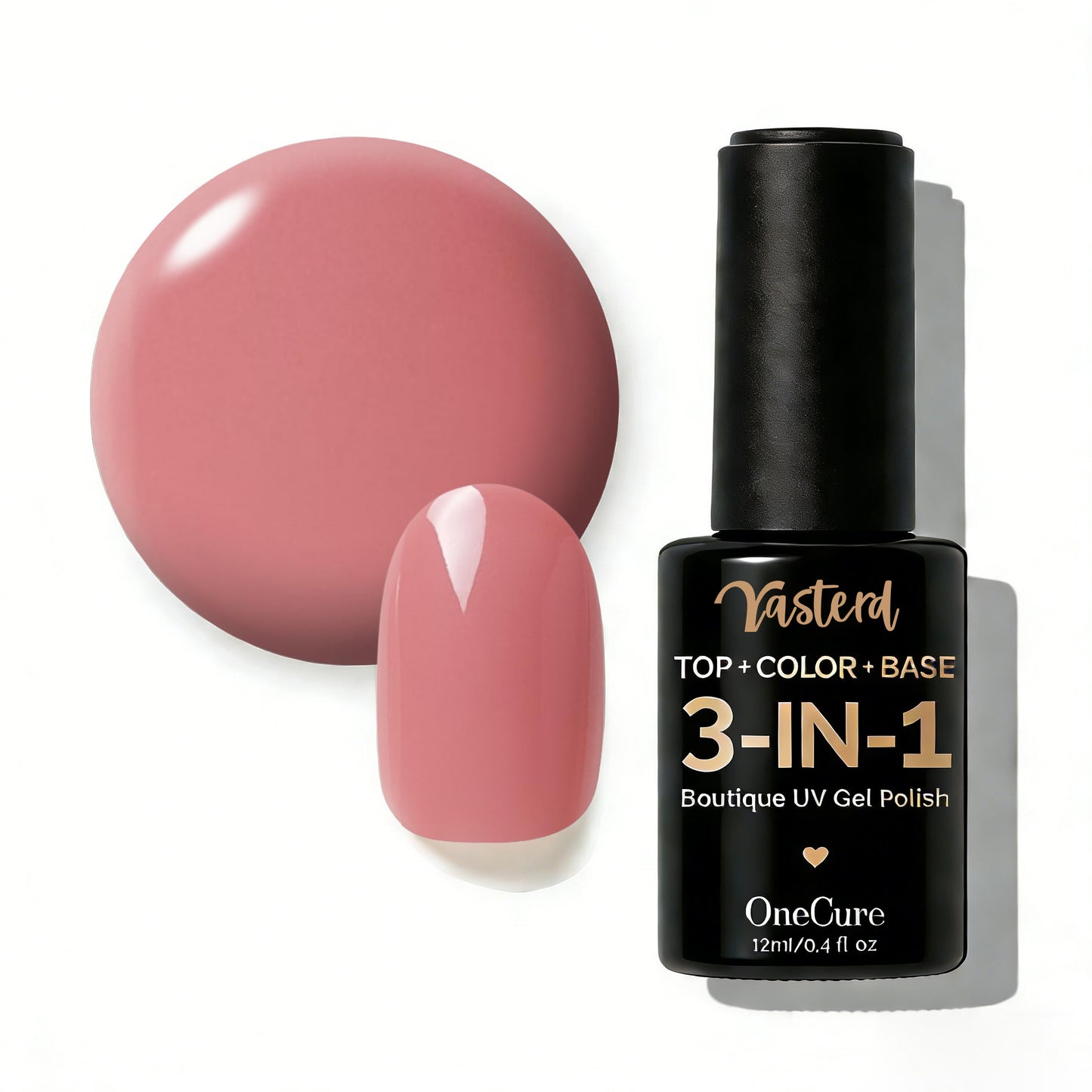 Yasterd One Step 3-IN-1 Nail Gel Polish Dusty Rose