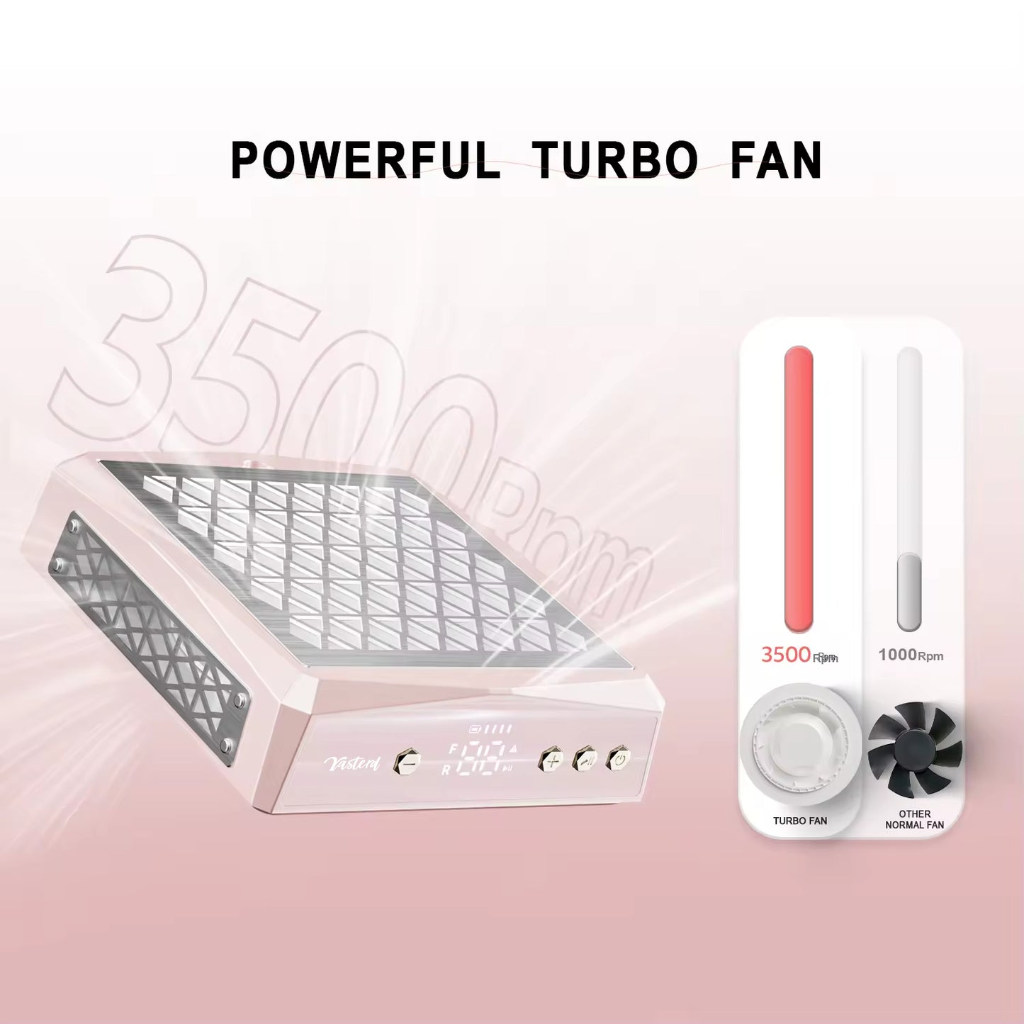 Yasterd Nail Dust Collector-Apricot