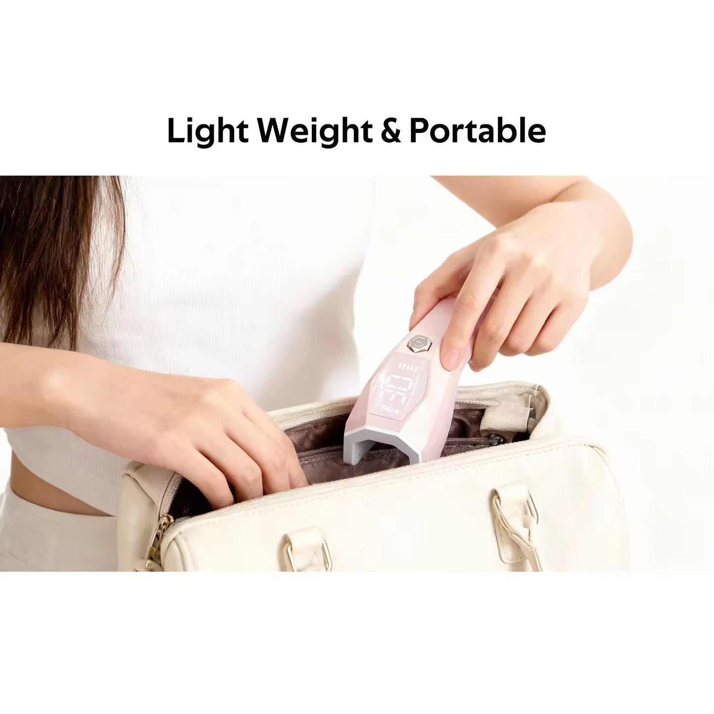 Yasterd Rechargeable UV Nail Dryer Lamp-Cream Yellow