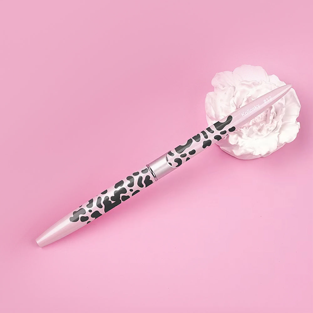 Yasterd Premium Quality Pink Metal Handle Kolinsky Acrylic Nail Brush