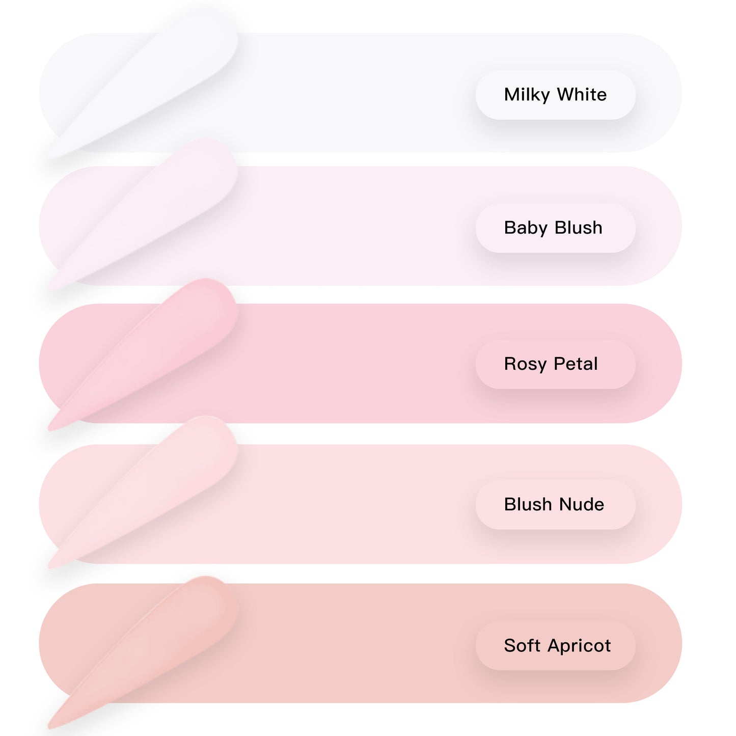 Yasterd Acrylic Nail Powder – Milky White | Soft Blush Collection | 30 g / 1.06 oz