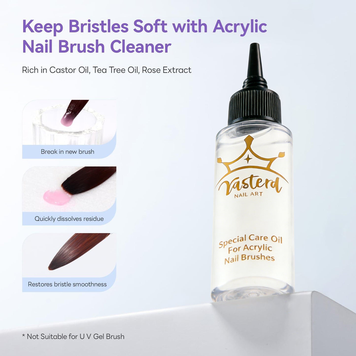 Yasterd Advanced Acrylic Nail Brush Care Set