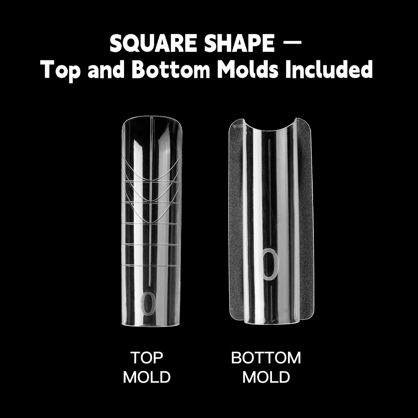 Yasterd Newest 240Pcs Sandwich Dual Nail Extension Forms 4 Shapes