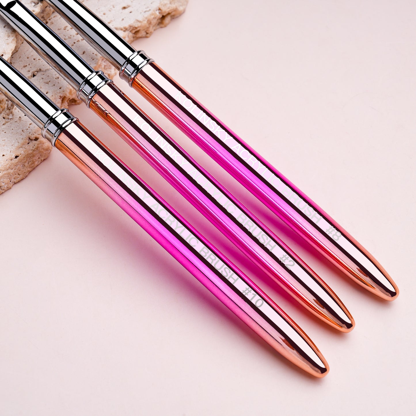 Yasterd Premium Quality Metal Handle Kolinsky Acrylic Nail Brush