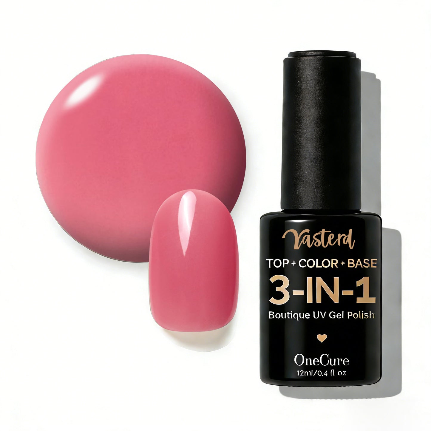 Yasterd One Step 3-IN-1 Nail Gel Polish Light Rose Pink