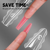Load image into Gallery viewer, Yasterd 240Pcs Newest Sandwich Dual Forms Reusable Long Lasting Nail Extensions Size 0 To Size 14 , Suitable For All Nail Shapes
