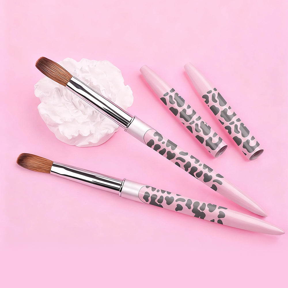 Yasterd Premium Quality Pink Metal Handle Kolinsky Acrylic Nail Brush