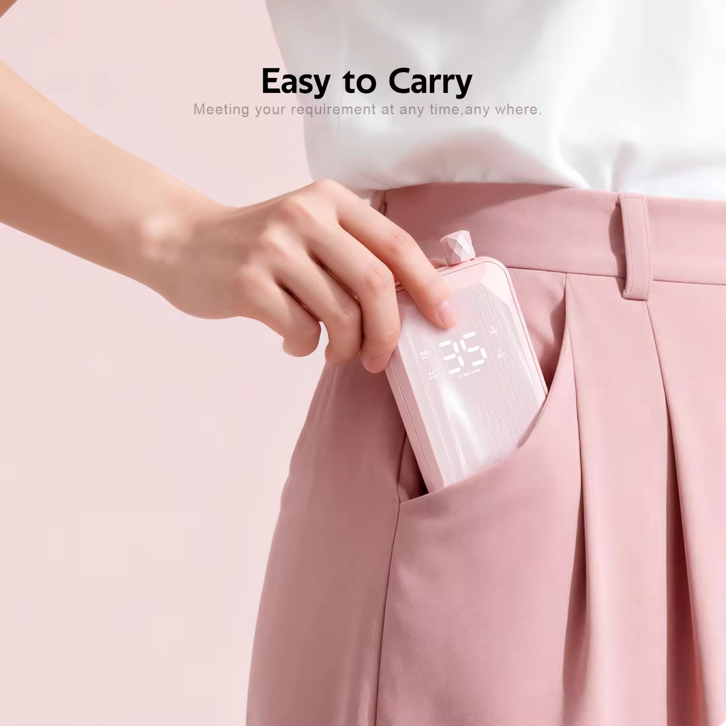 Yasterd Rechargeable Nail Drill Brushless 35000rpm-Apricot