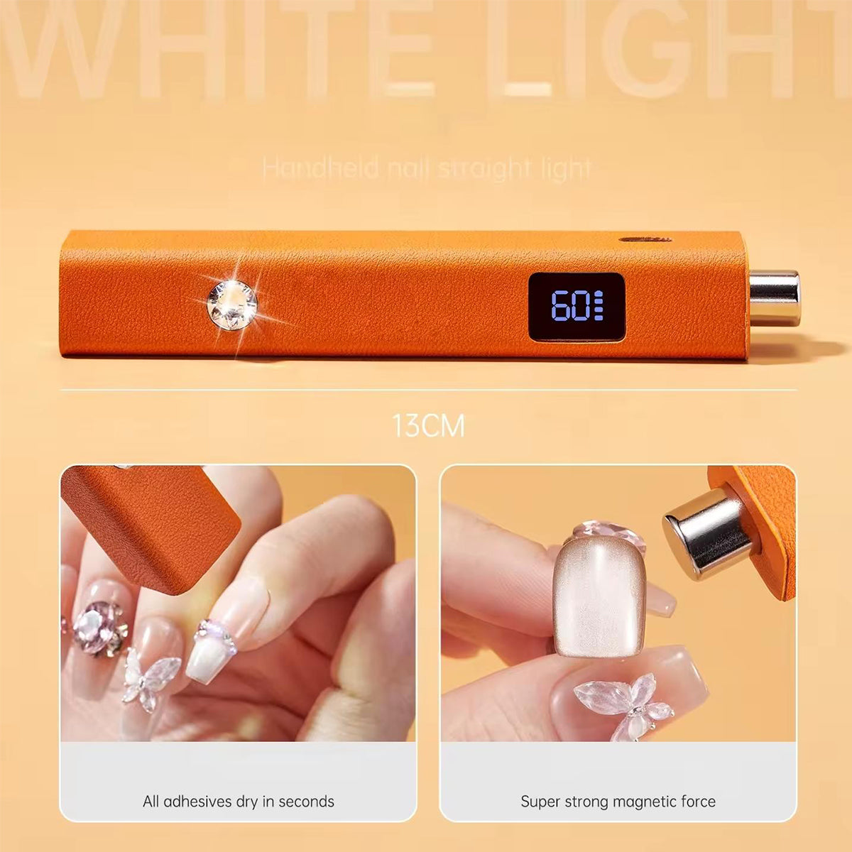 Yasterd Mini UV Led Nail Lamp Magnetic Cat Eye Tool 3-In-1