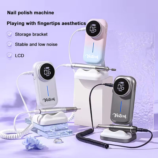 Yasterd Rechargeable Nail Drill Coreless 40000rpm-Gray