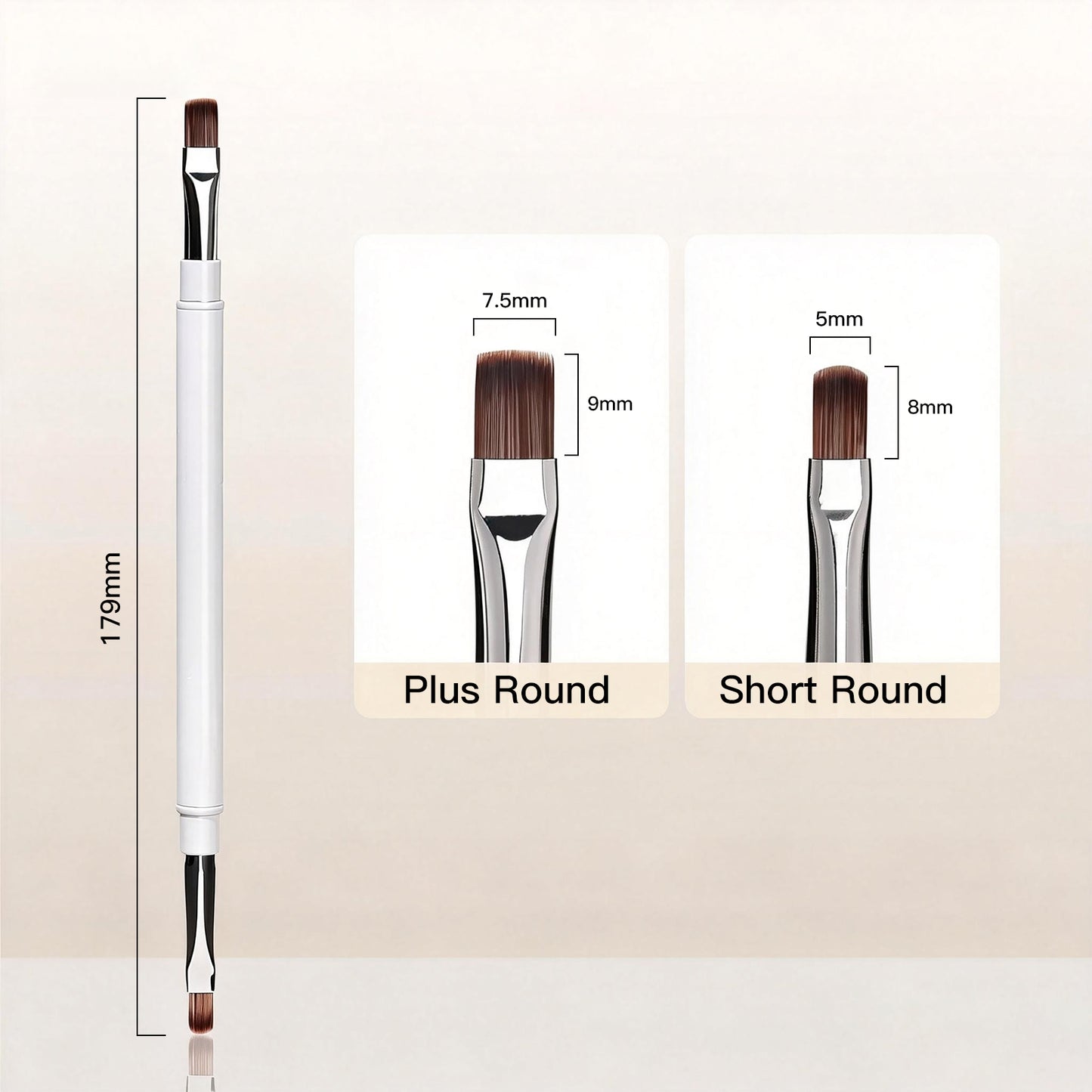 Yasterd 7Pcs Double-Headed UV Gel Painting Pen Magnetic Nail Brush Set