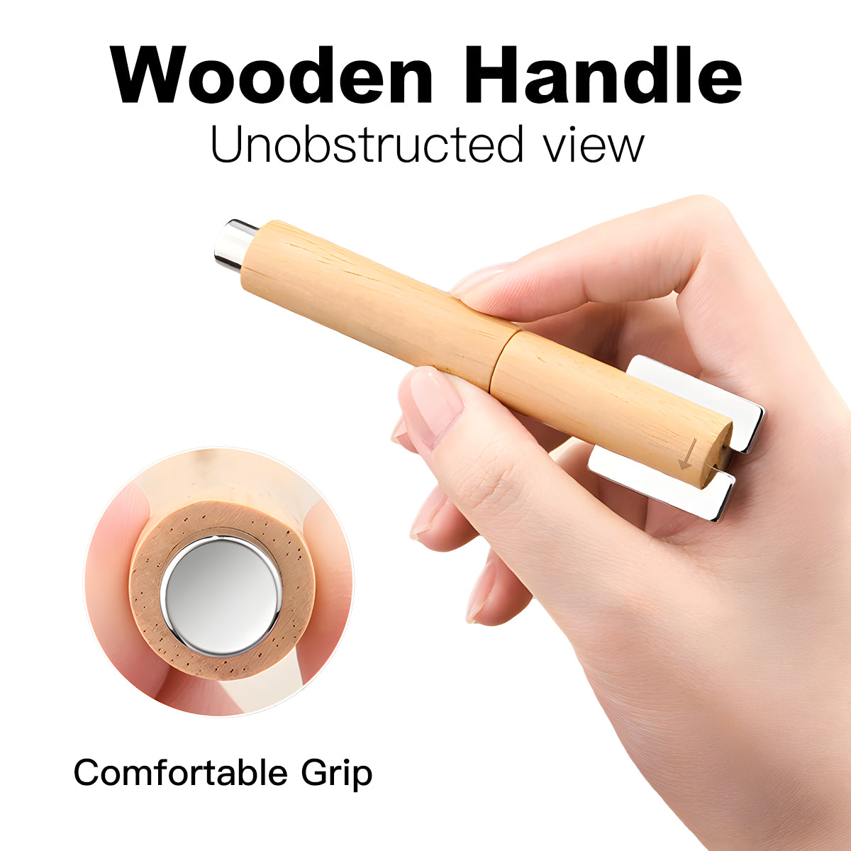 Yasterd 4-In-1 Detachable Strong Magnet Dual-Ended Wooden Cat Eye Magnetic Pen