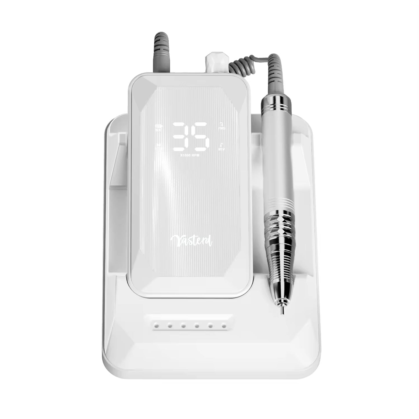 Yasterd Rechargeable Nail Drill Brushless 35000rpm-White