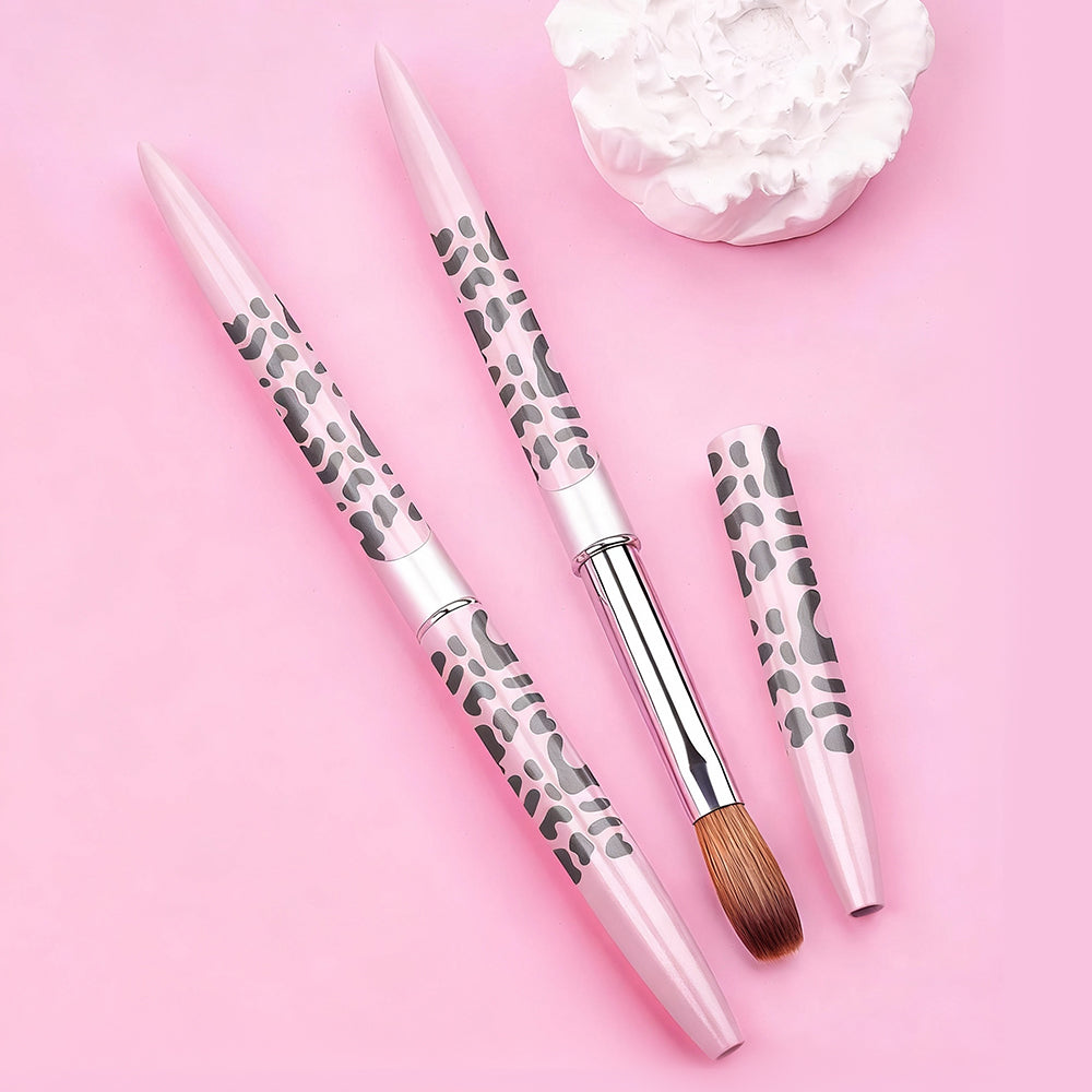 Yasterd Premium Quality Pink Metal Handle Kolinsky Acrylic Nail Brush