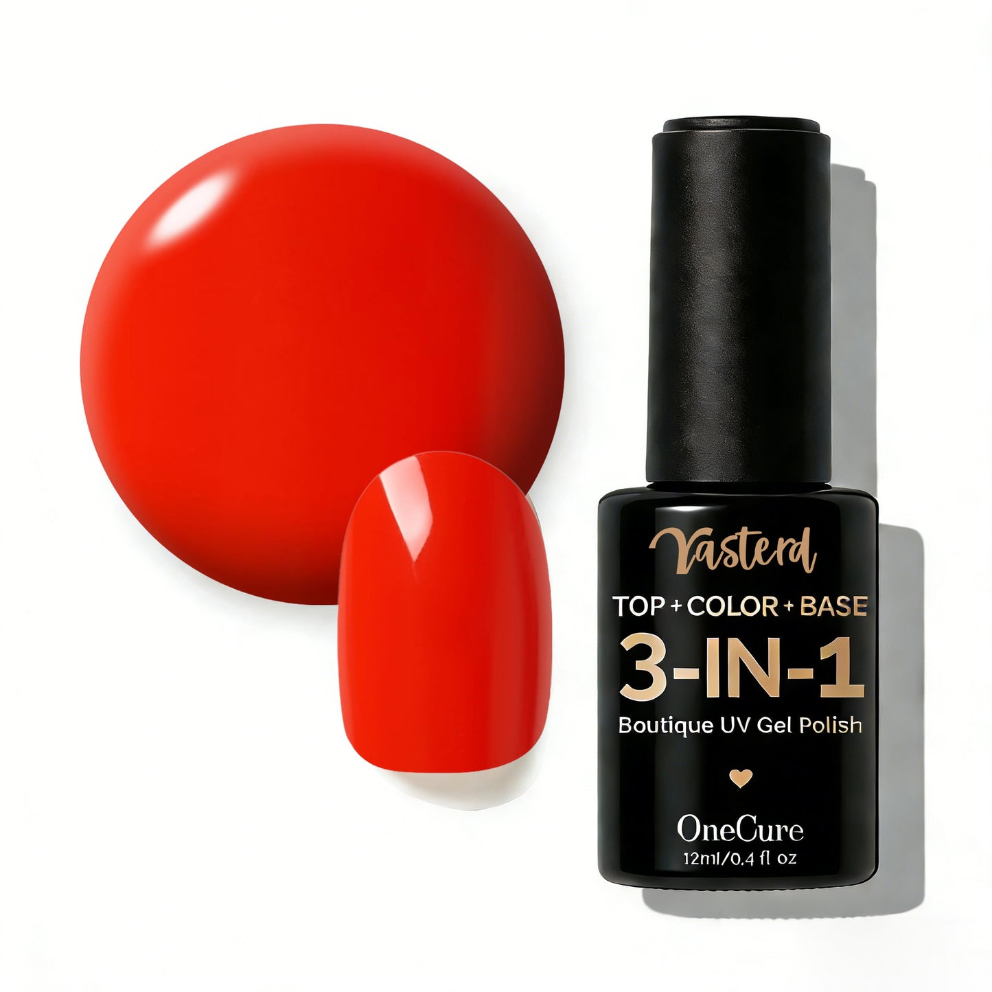 Yasterd One Step 3-IN-1 Nail Gel Polish Red