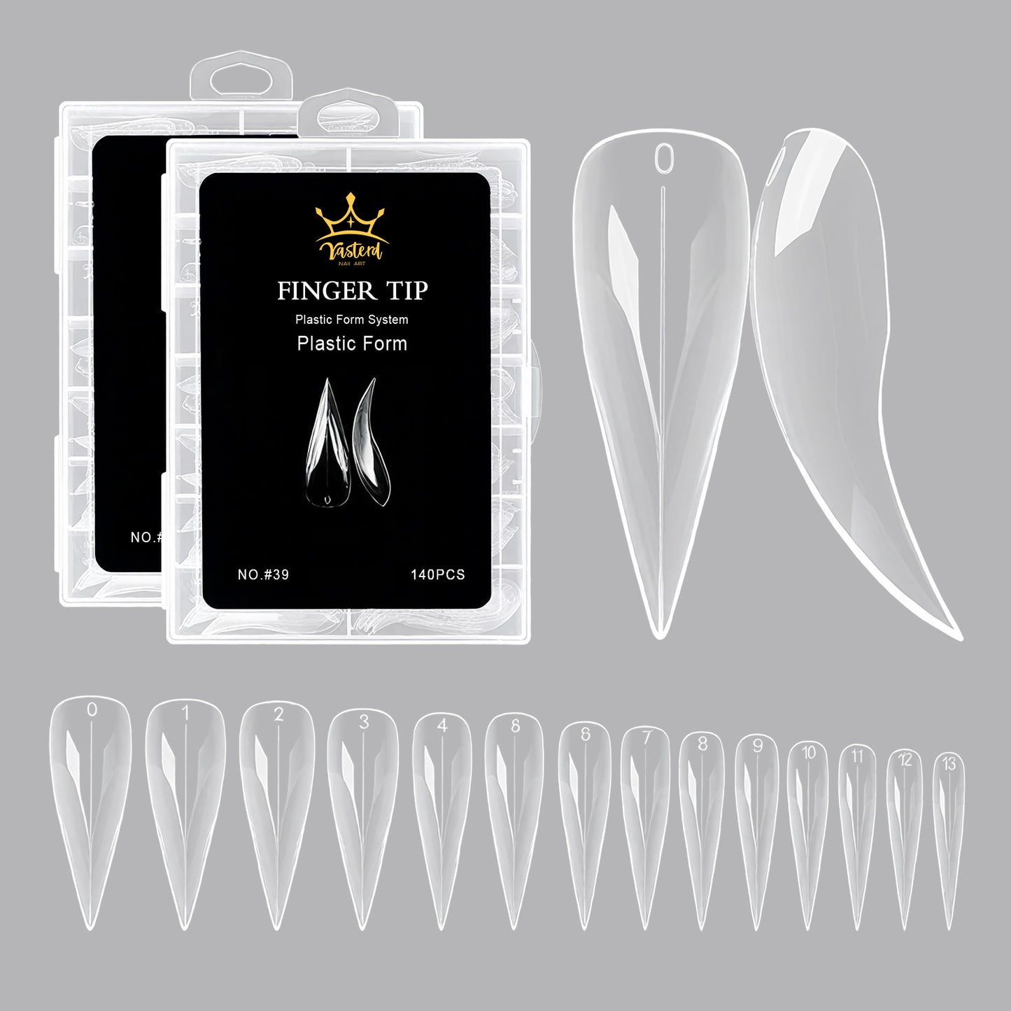 Yasterd Eagle Claw Nail Extension Forms 140Pcs