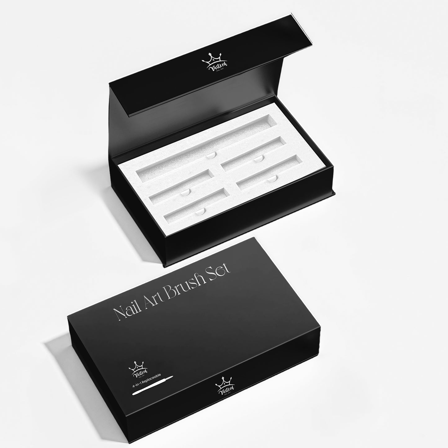 Yasterd New Replaceble Nail Art Brush Set Black
