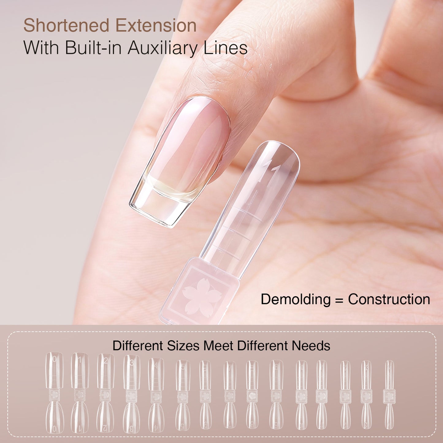 Yasterd Newest 150Pcs Double-Headed Shortened Nail Extension Forms