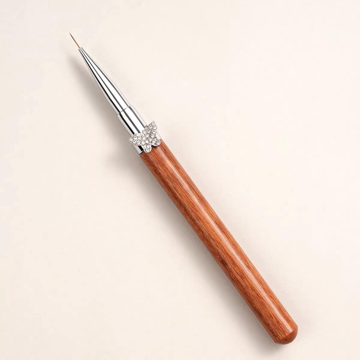 Yasterd Pro-Series Diamond Butterfly Wooden Handle Nail Art Brush Set
