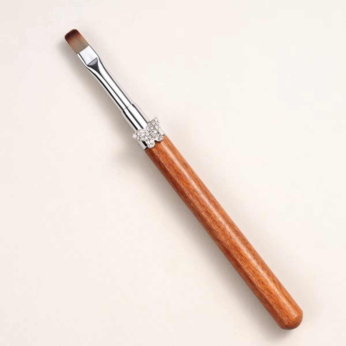 Yasterd Pro-Series Diamond Butterfly Wooden Handle Nail Art Brush Set