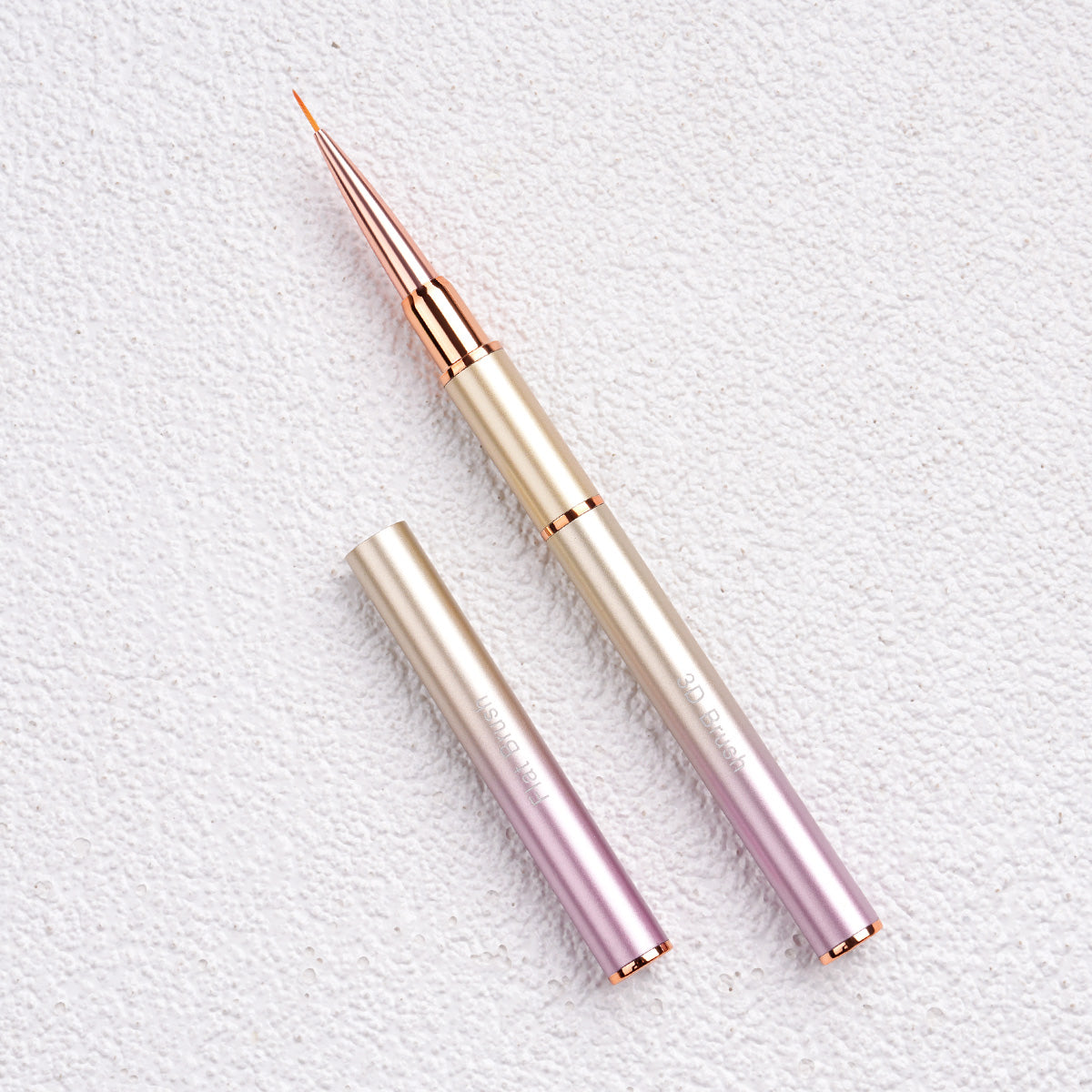 Yasterd Premium Quality 5Pcs Metal Handle Nail Art Brush Set