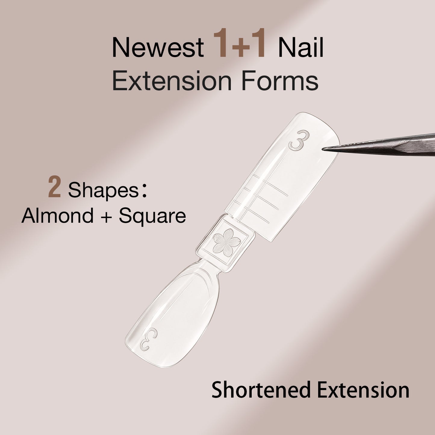 Yasterd Newest 150Pcs Double-Headed Shortened Nail Extension Forms