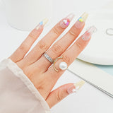 Load image into Gallery viewer, 10pcs SIZE S M L Handmade Craft Press On Nails, Candy Love Diamond Style Fashion Diamond Fake Nails For Women And Girls