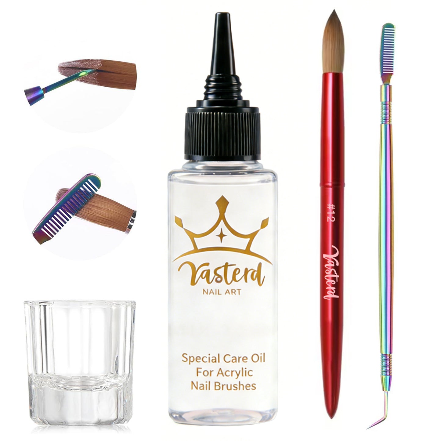 Yasterd Advanced Acrylic Nail Brush Care Set