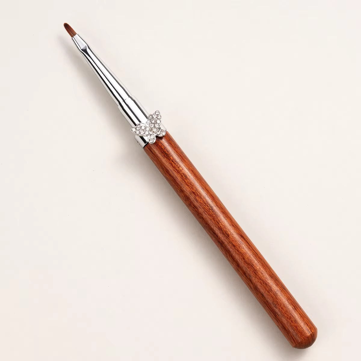Yasterd Pro-Series Diamond Butterfly Wooden Handle Nail Art Brush Set