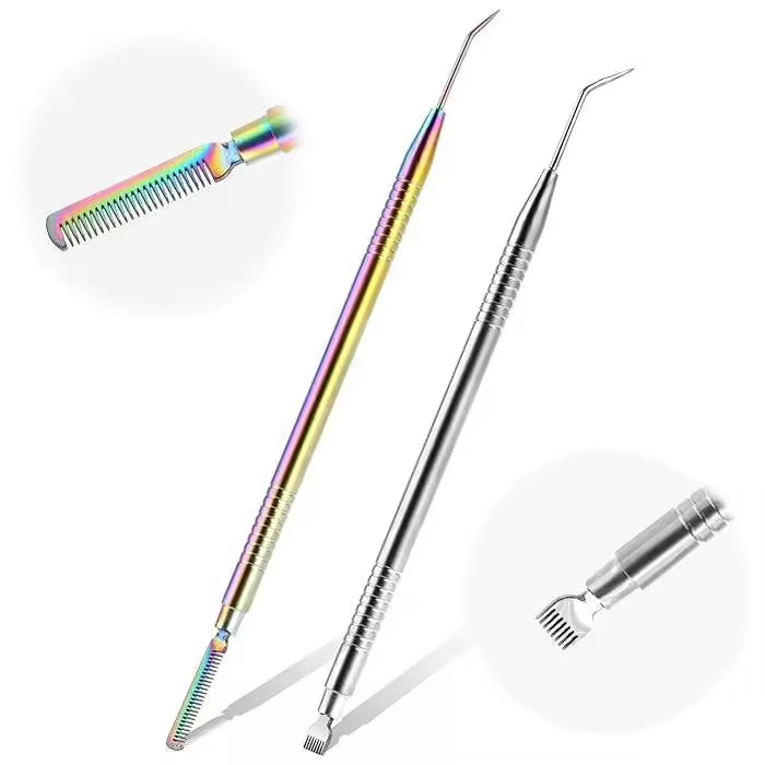 Yasterd 2Pcs Cleaner Tool For Acrylic Nail Brush