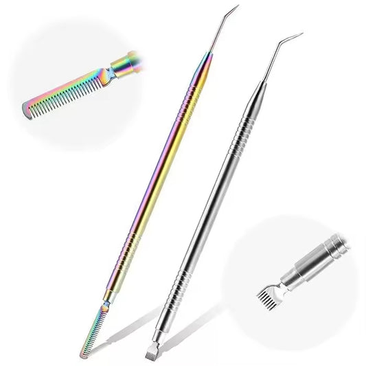 Yasterd 2Pcs Cleaner Tool For Acrylic Nail Brush