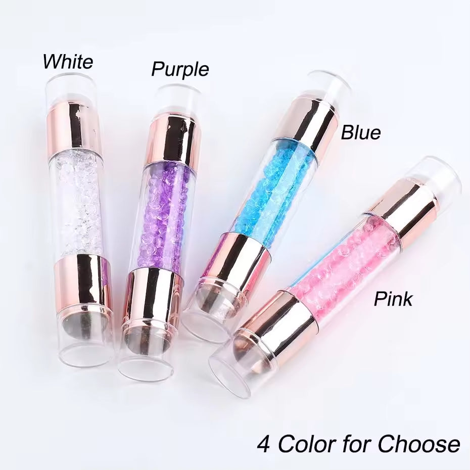 Yasterd 4Pcs Dual-Ended Nail Art Silicone Stamper Kit