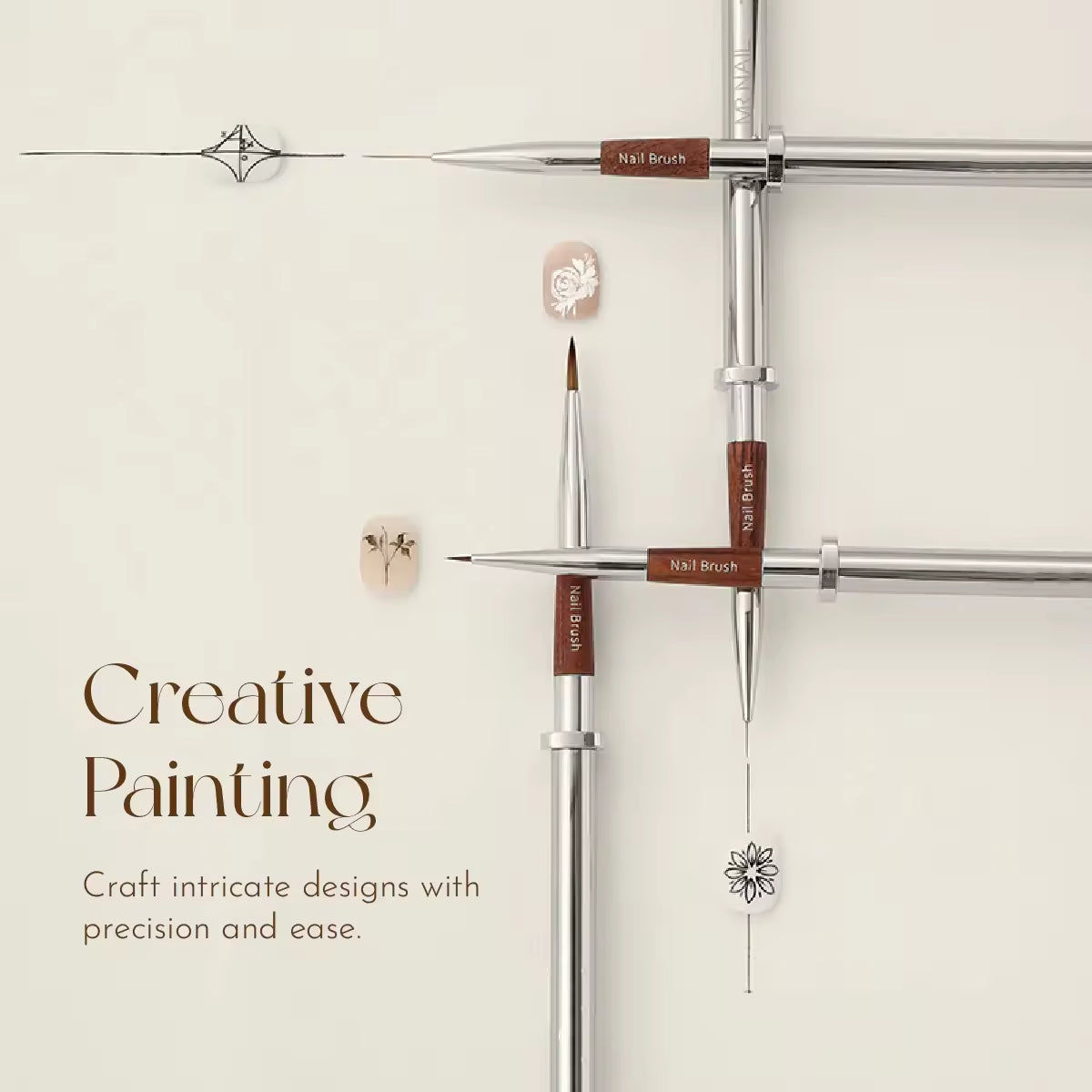 Yasterd 13Pcs Professional Nail Art Brush Set