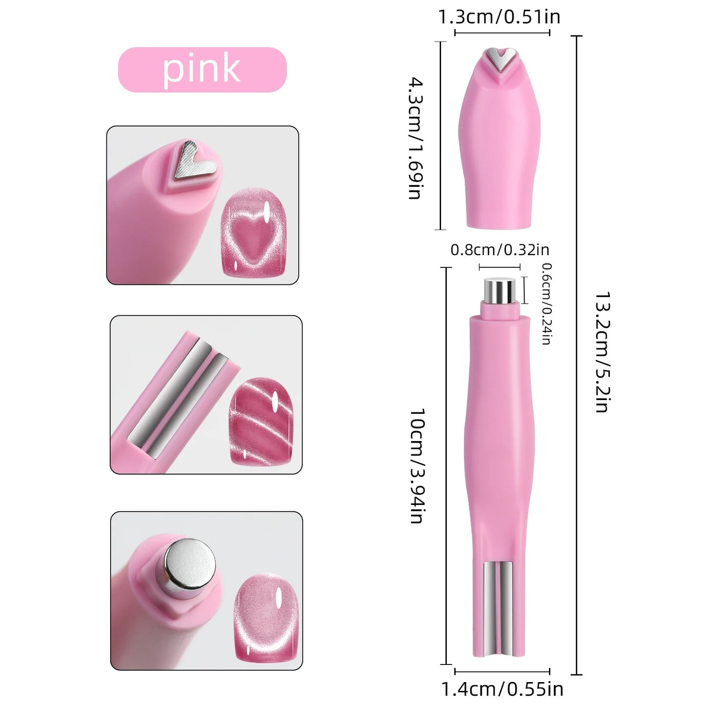 Yasterd 3-In-1  Heart Shape Magnetic Pen
