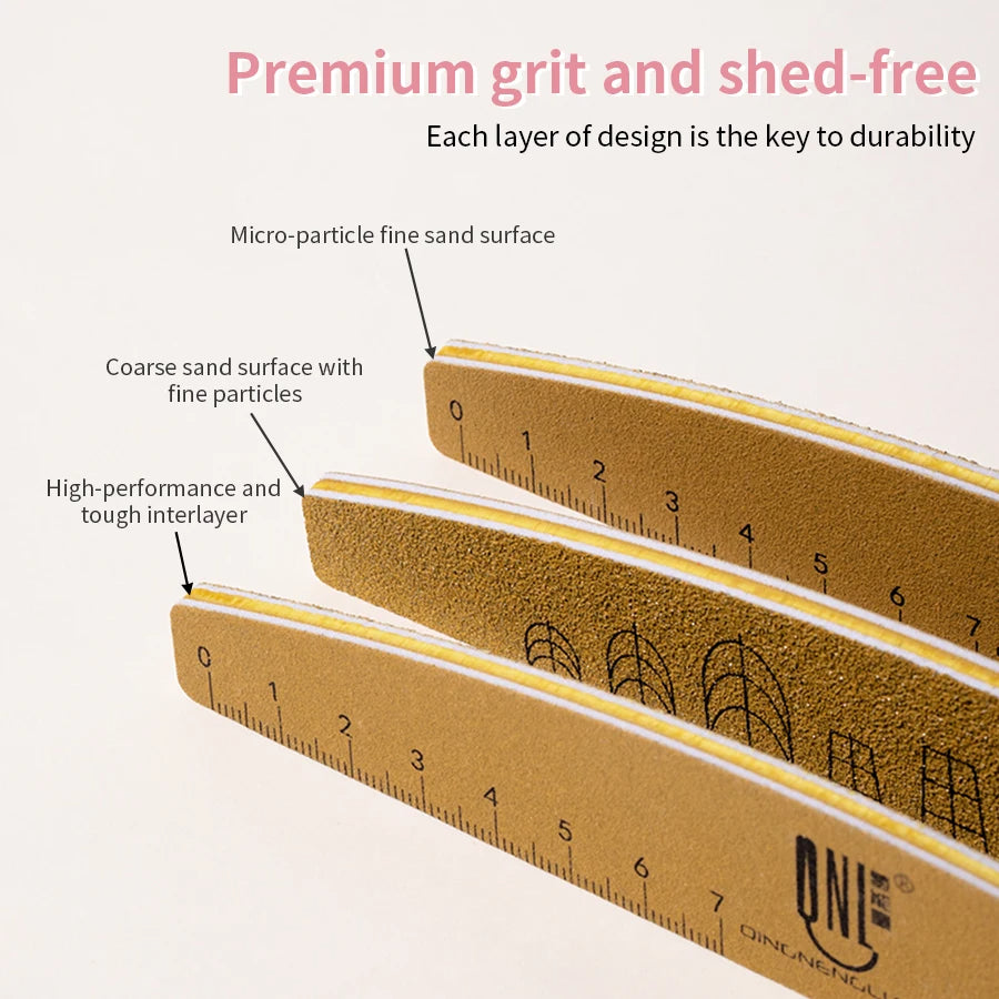 Yasterd 1Pc Durable Washable Nail File With Scale