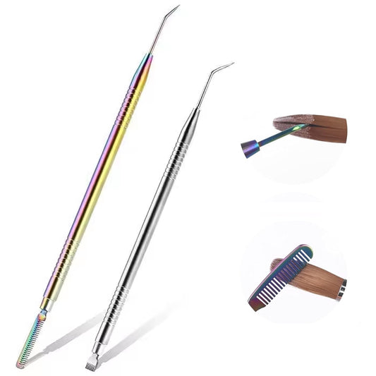 Yasterd 2Pcs Cleaner Tool For Acrylic Nail Brush