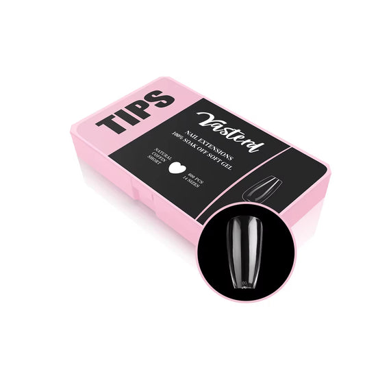 Yasterd Soft Gel Tips 600Pcs 5 Shapes
