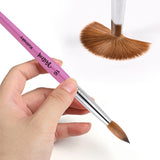 Load image into Gallery viewer, Yasterd Round Oval Size（#8/10/12/14/16) 100% Kolinsky Acrylic Nail Brush