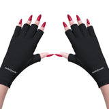 Load image into Gallery viewer, MelodySusie Anti UV Gloves for Gel Nail Lamp, Professional Protection Gloves for Manicures, UV Shield Gloves, Nail Art Skin Care Fingerless Glove Protect Hands, Home Outdoor Use