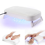 Load image into Gallery viewer, Professional 48W Manicure Hand Rest Nail Lamp, 2 in 1 Nail Arm Rest UV LED Gel Nail Dryer for Nail Salon Home Use