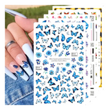 Load image into Gallery viewer, 10 Sheets Butterfly Nail Art Stickers Self-Adhesive Nail Decals