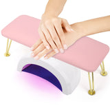 Load image into Gallery viewer, Nail Hand Rest Cusion, Microfiber Leather Arm Rest Nail Table for Fingernails and Toenails, Professional Manicure Nail Pillow Hand Rest Stand for Nail Technician Salon Use (Pink)