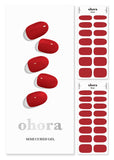 Load image into Gallery viewer, ohora Semi Cured Gel Nail Strips (N Addict) - Works with Any Nail Lamps, Salon-Quality, Long Lasting, Easy to Apply &amp; Remove - Includes 2 Prep Pads, Nail File &amp; Wooden Stick