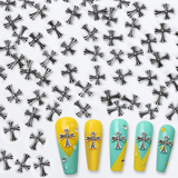 Load image into Gallery viewer, 50 Pcs Cross Nail Art Charm Decoration